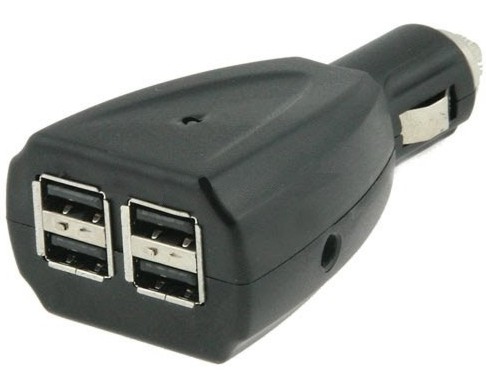 Adaptador Mechero Coche 4 USB 5V