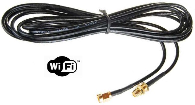 Cable Antena Wireless Extensión 3 Mts