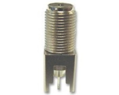 Conector "F" Hembra Recto C.I