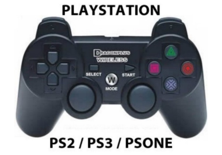 Mando Inalmbrico 2.4GHz Wireless Duo Shock 3 PS2/PS3/PC USB