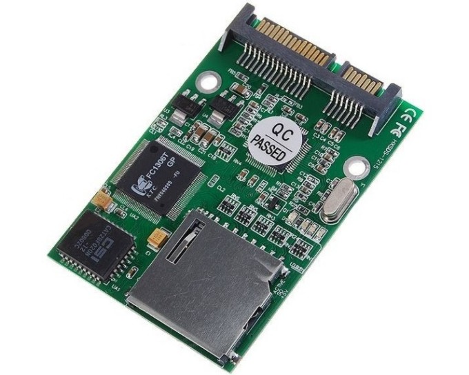 Adaptador Tarjeta SDHC/SATA de 2,5"